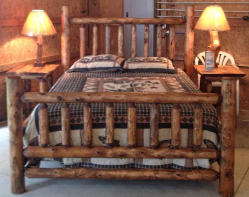 Cedar Log Traditional Beds