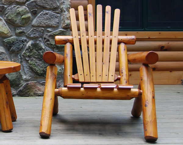 Cedar Log Chair
