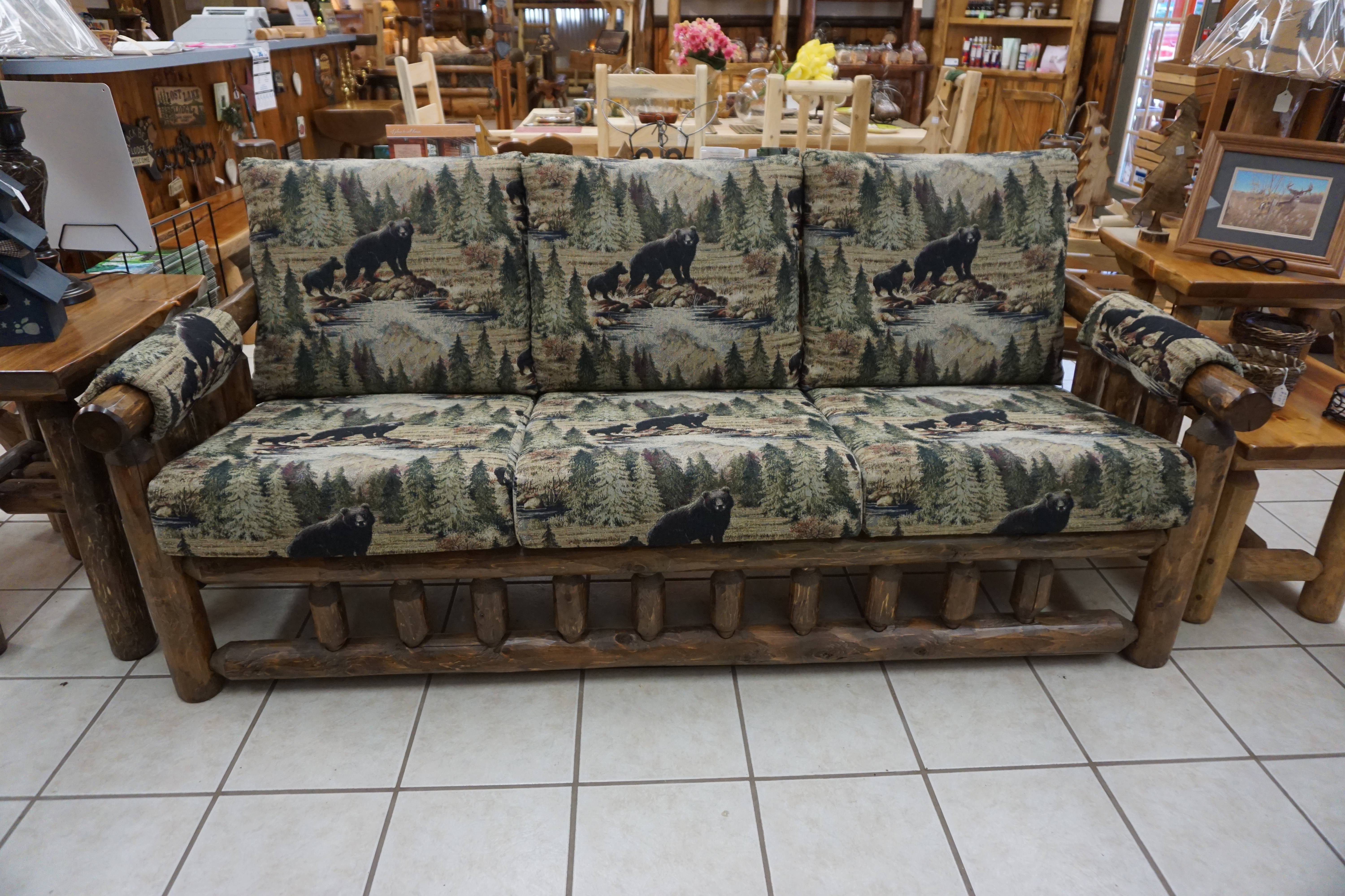 Rustic Cedar Log Sofa